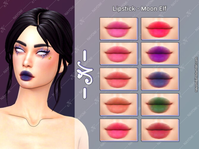 Moon Elf Lipstick at NayomiSims