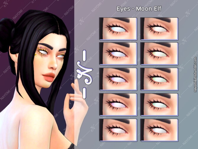 Moon Elf Non Default Eyes at NayomiSims