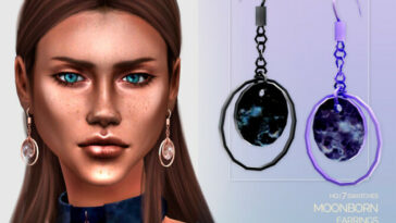 Moonborn Earrings by DailyStorm at TSR