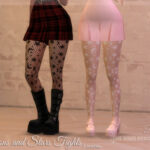 Moons and Stars Tights by Dissia at TSR