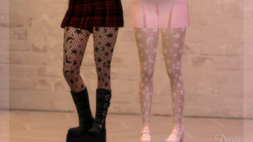 Moons and Stars Tights by Dissia at TSR