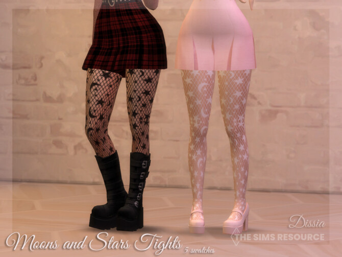 Moons and Stars Tights by Dissia at TSR