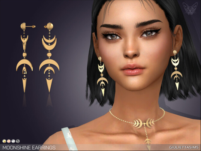 Moonshine Earrings by feyona at TSR