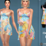 Multicolor Leopard Print Dress by Harmonia at TSR