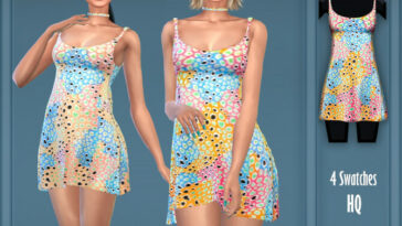 Multicolor Leopard Print Dress by Harmonia at TSR