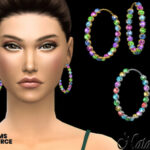 Multicolor crystal hoop earrings by NataliS at TSR