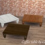 NEW Mesh coffee table by Clara at All 4 Sims