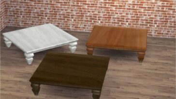 NEW Mesh coffee table by Clara at All 4 Sims