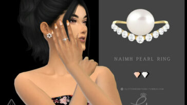 Naimh Pearl Ring by Glitterberryfly at TSR