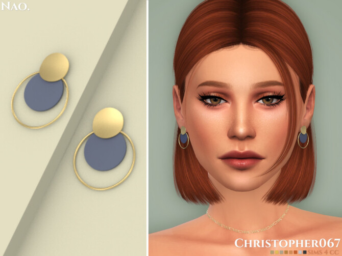 Nao Earrings by Christopher067 at TSR