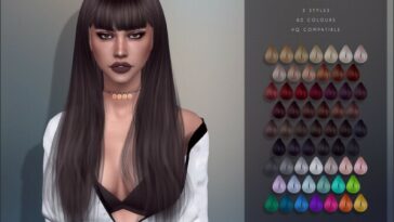 Natalia hair with fringe by Anto at TSR