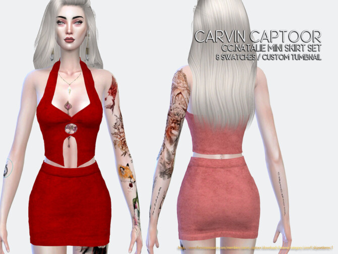 Natalie Mini Skirt Set by carvin captoor at TSR