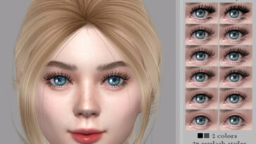 Natural eyelashes for all eye shapes (Child girl) by coffeemoon at TSR