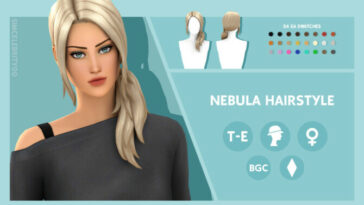 Nebula Hairstyle by simcelebrity00 at TSR