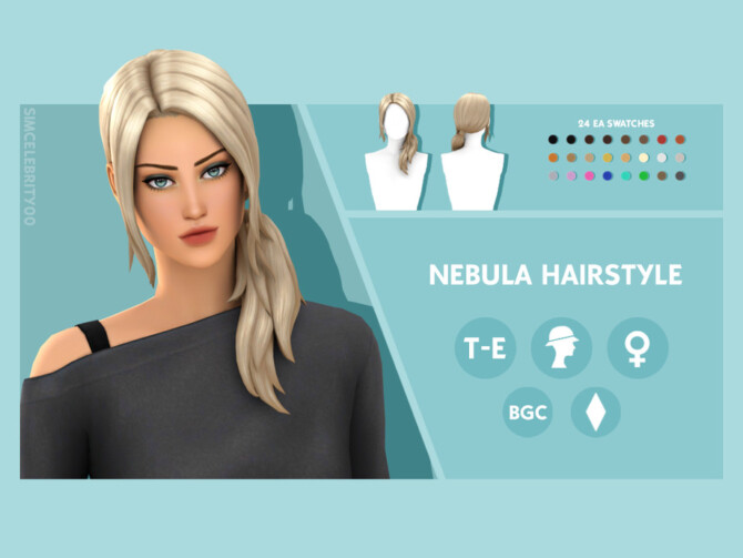 Nebula Hairstyle by simcelebrity00 at TSR