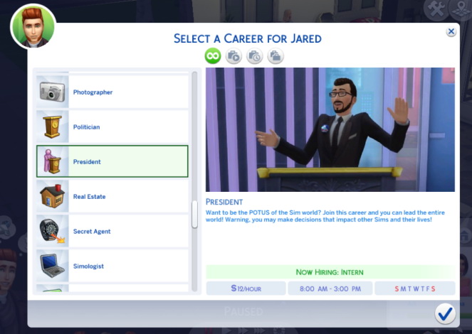 New Careers at Kiara’s Sims 4 Blog