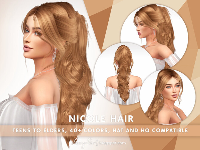 Nicole Hair by SonyaSimsCC at TSR