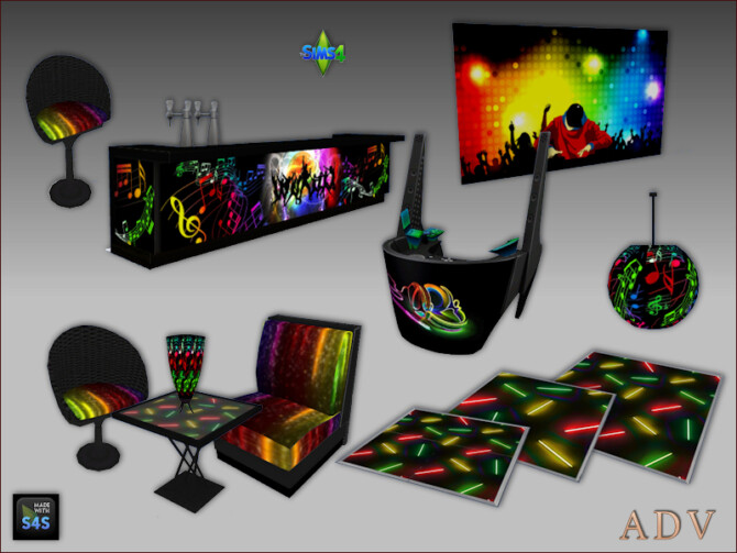 Night club furnishing sets at Arte Della Vita