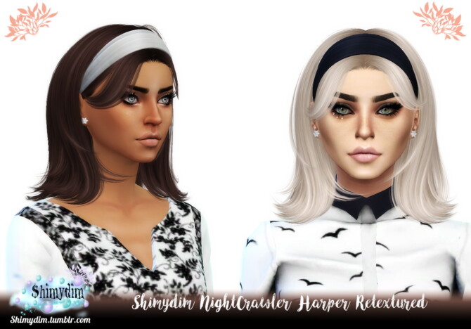 NightCrawler Harper Hair Retexture at Shimydim Sims