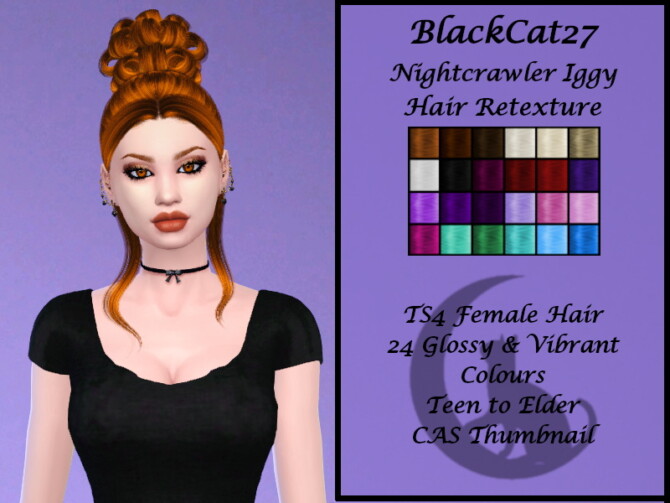 Nightcrawler Iggy Hair Retexture by BlackCat27 at TSR