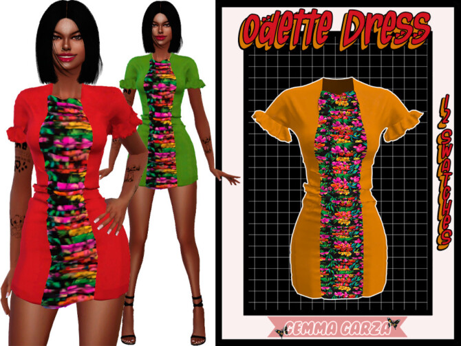 Odette Dress by GemmaGarza at TSR