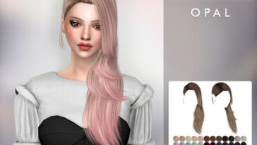 Opal Hair by TsminhSims at TSR