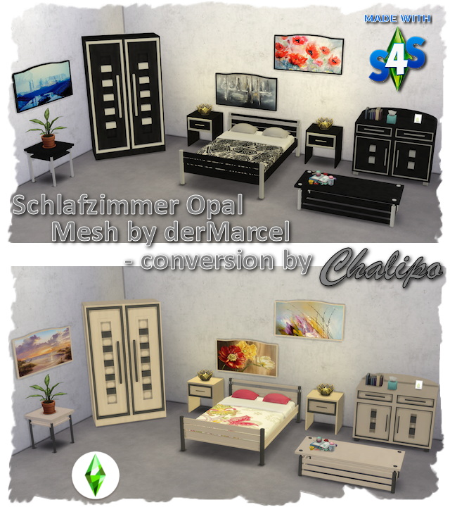 Opal bedroom by Chalipo at TSR