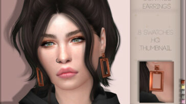 Out Of Control Earrings by PlayersWonderland at TSR