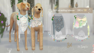 Outfit pet weddings bohemian by DanSimsFantasy at TSR