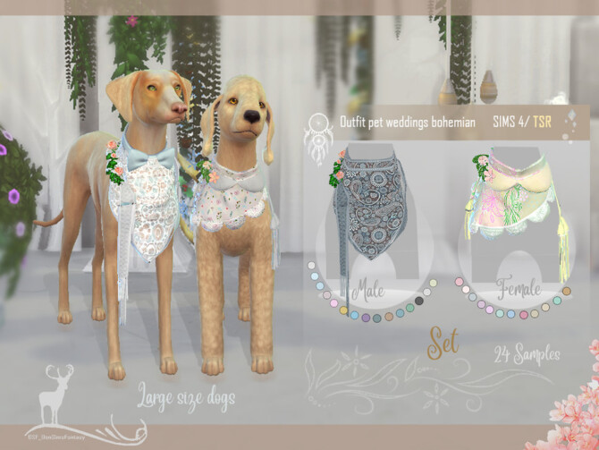 Outfit pet weddings bohemian by DanSimsFantasy at TSR