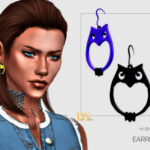 Owl Earrings by DailyStorm at TSR