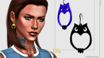 Owl Earrings by DailyStorm at TSR