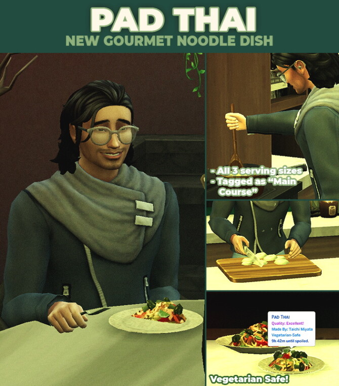 Pad Thai Custom Recipe at Mod The Sims 4