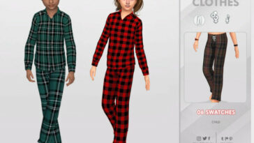 Pajamas Pants 01 for Child Sim by remaron at TSR