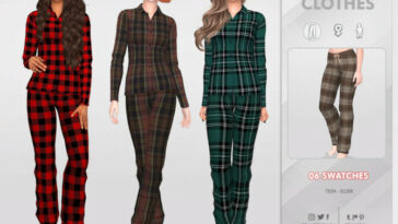 Pajamas Pants 01 for female Sim by remaron at TSR