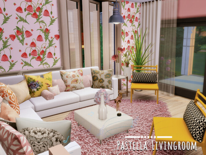 Pastella Livingroom by GenkaiHaretsu at TSR