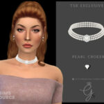 Pearl Choker by Glitterberryfly at TSR