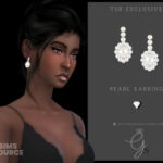 Pearl Earrings by Glitterberryfly at TSR