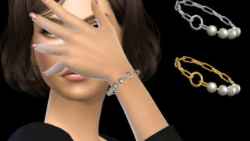 Pearl fragment chain bracelet by NataliS at TSR