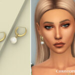 Pearly Earrings by Christopher067 at TSR