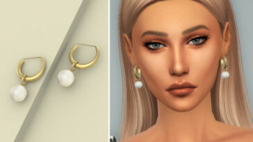 Pearly Earrings by Christopher067 at TSR