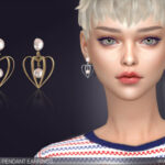 Physalis Pendant Earrings by feyona at TSR