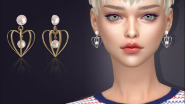 Physalis Pendant Earrings by feyona at TSR