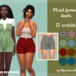 Plaid formal shorts by MysteriousOo at TSR