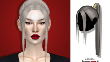 Platinum hair set by LEXEL at TSR