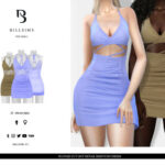 Plunge Cut Out Detail Bodycon Dress by Bill Sims at TSR