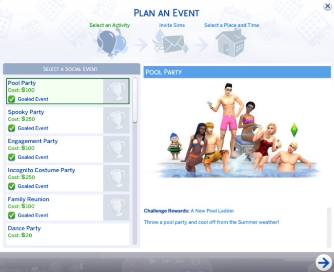 Pool Party event at Kiara’s Sims 4 Blog