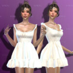 Puffy Short Dress DO168 by D.O.Lilac at TSR