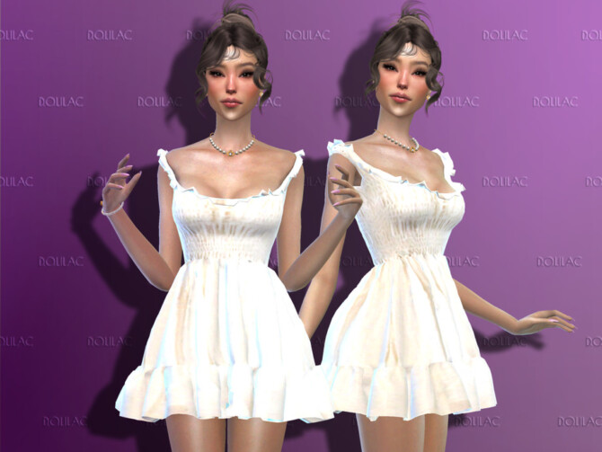 Puffy Short Dress DO168 by D.O.Lilac at TSR