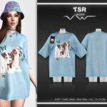 Puppy T-shirt Dress BD529 by busra-tr at TSR